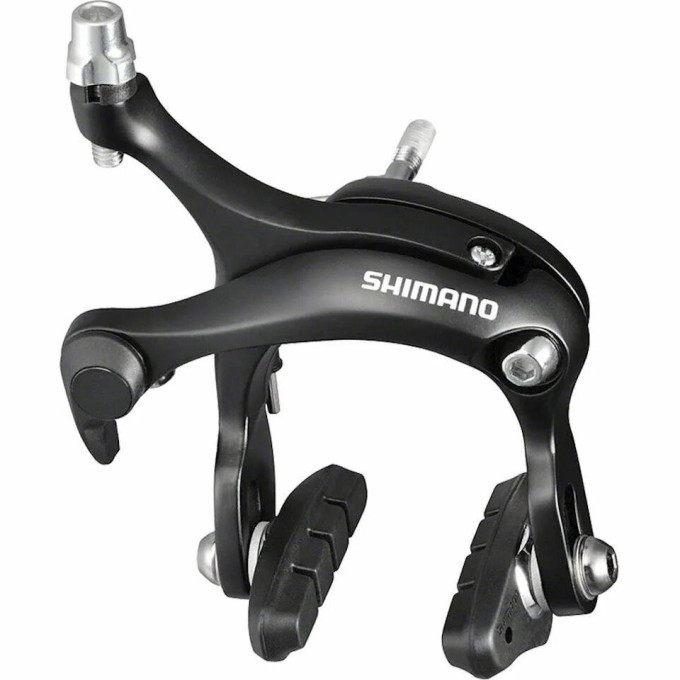 Тормоз клещевой SHIMANO TIAGRA, R451, передний, гайка: 10,5/12,5/18/27мм, пролет 57мм, EBRR451AF73XL
